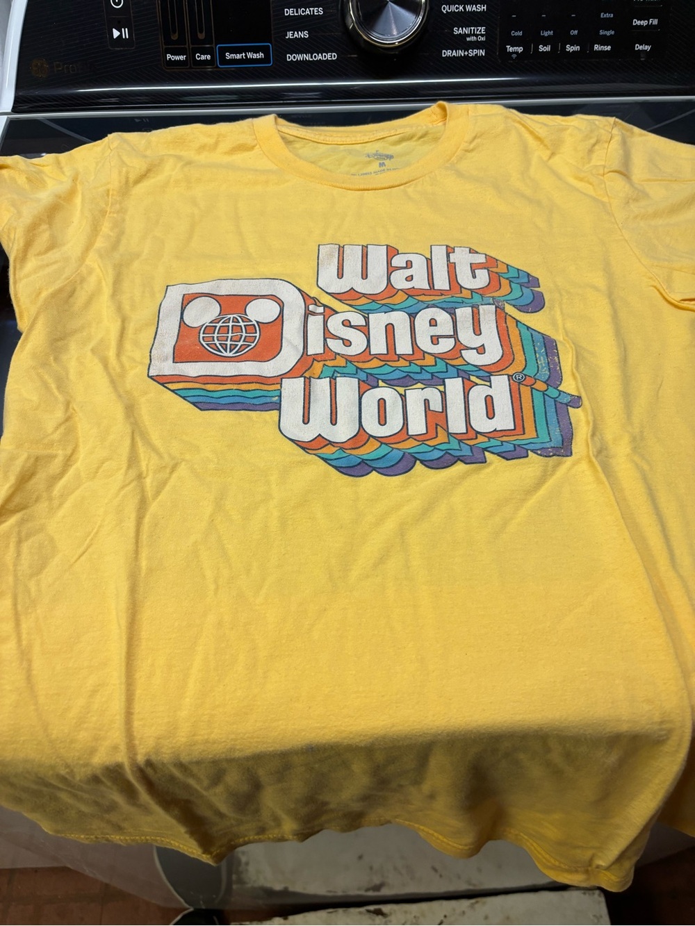 Disney Yellow Retro Walt Disney World Graphic Tee